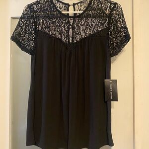 Black Lace Top NWT